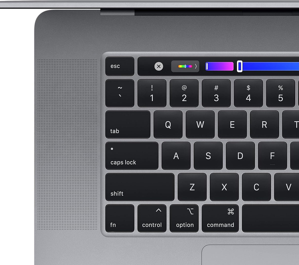 Apple MacBook Pro A1990 (2019) Intel Core i7 (9th Gen) with a base clock speed of 2.6 GHz, turbo boost up to 4.5 GHz
