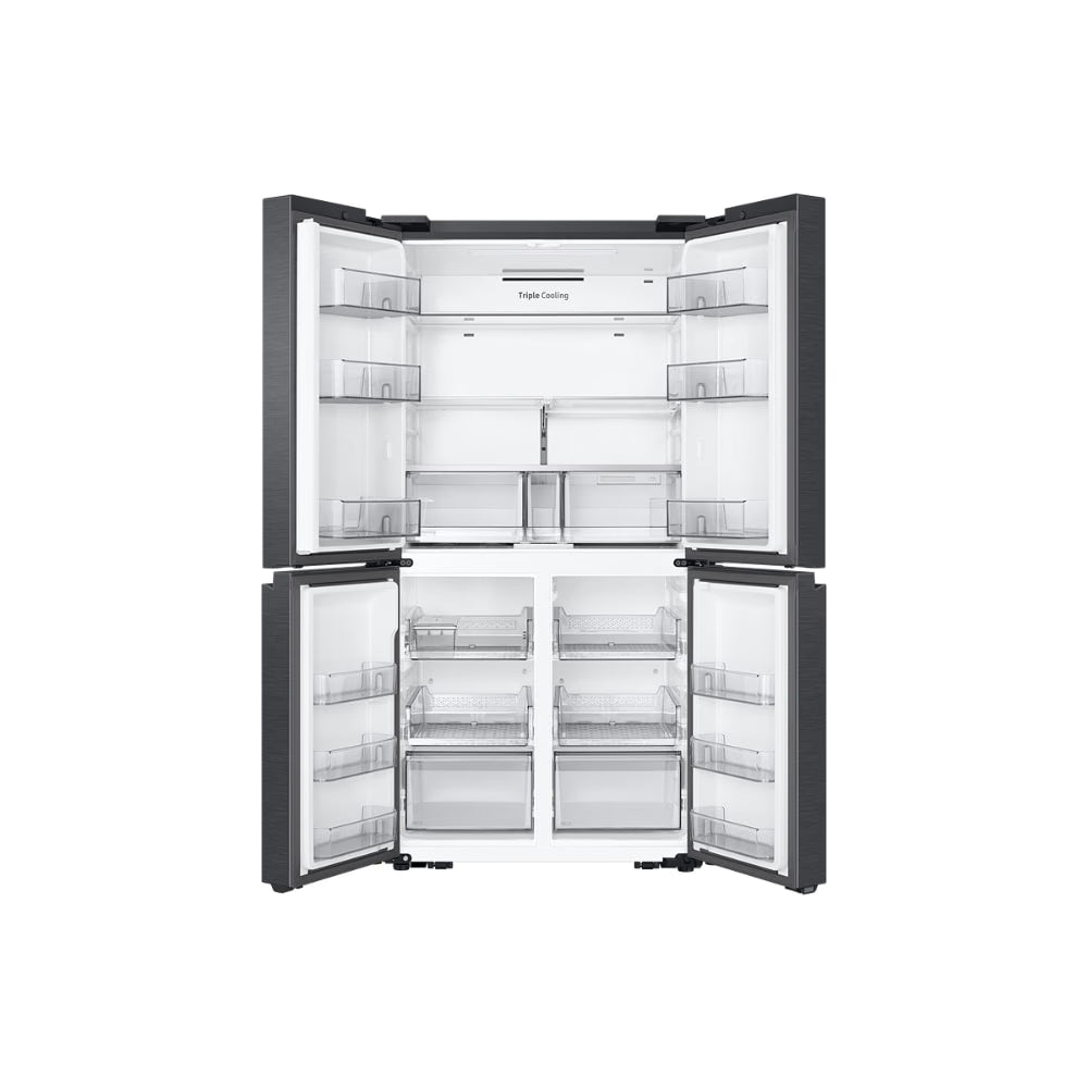 Samsung 650 L Side by Side Refrigerator, Black Caviar, RF65DG90BDSG- OPEN BOX