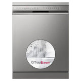 LG 14 Place Dishwasher, WiFi Enabled, True Steam, Quadwash, Inverter Direct Drive Technology, 4 washing arms, Silver (DFB532FP) - OPEN BOX