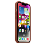 Apple iPhone 14 Leather Case with MagSafe (Umber)