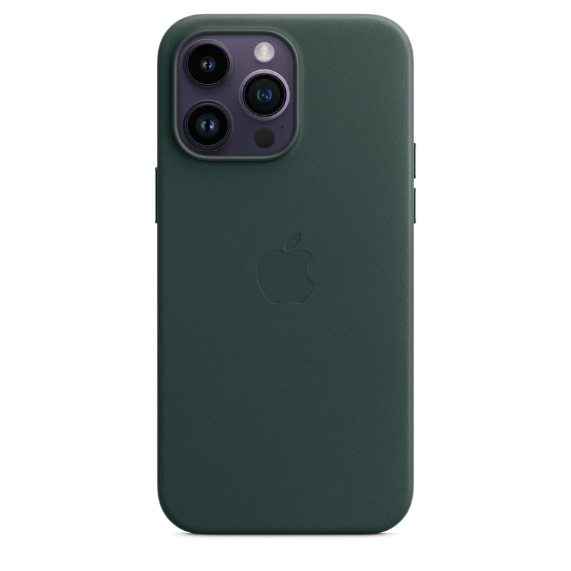 Apple iPhone 14 Pro Max Leather Case (Green)