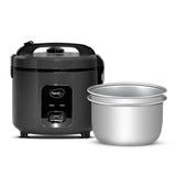 Pigeon Easy 3L Electric Rice Cooker with 2 Pots, Keep warm function, Steam basket, Spatula & Measuring cup (Grey) - OPEN BOX