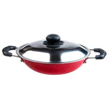 Home One Assorted Non-Stick Flat Base Kadai