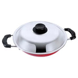 Home One Assorted Non-Stick Flat Base Kadai