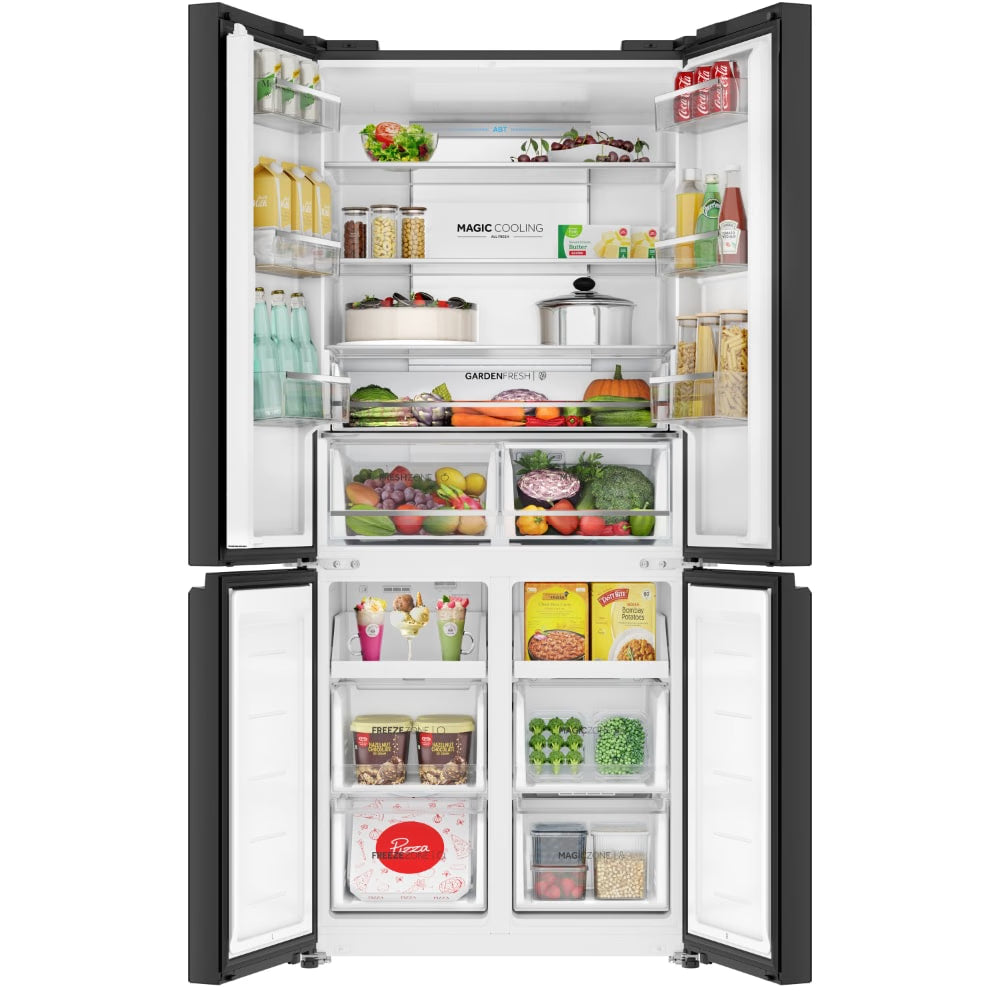 Haier 520 L 3 Star Frost Free Side by Side Convertible Refrigerator, HRB-600MGU1, Mirror Glass -OPEN BOX