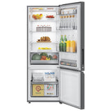 Haier 325 litres 3 Star Double Door Refrigerator, Brush line Silver HRB-3753BBS-P