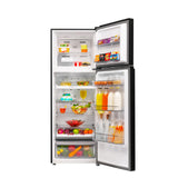 Haier 358 L 2 Star Double Door Refrigerator (HRF-4082PLKGA-P, Black Glass) - OPEN BOX