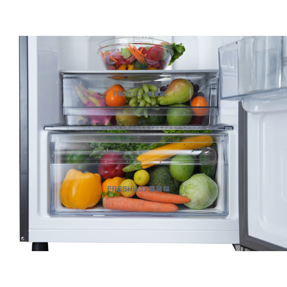 Haier 240 L 2 Star Double Door Refrigerator (HRF-2902IBGBA-P, GE Black)(OPENBOX)